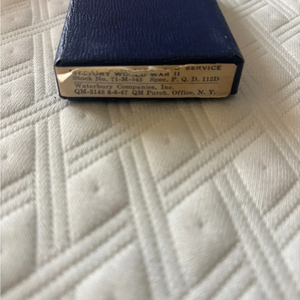 World War II Commemorative Medal with Ribbon Waterbury Companies
